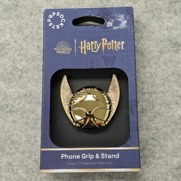 Puffy Enamel Golden Snitch Harry Potter Popsockets Grip & Stand Phones Holder - Picture 1 of 8